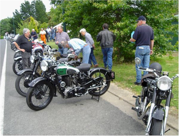 The line-up of bikes at Summertown